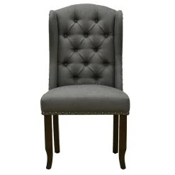 * Aahmad Charcoal Grey Dining Chair, Kd Online Discount< Dining Chairs & Benches