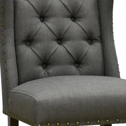 * Aahmad Charcoal Grey Dining Chair, Kd Online Discount< Dining Chairs & Benches