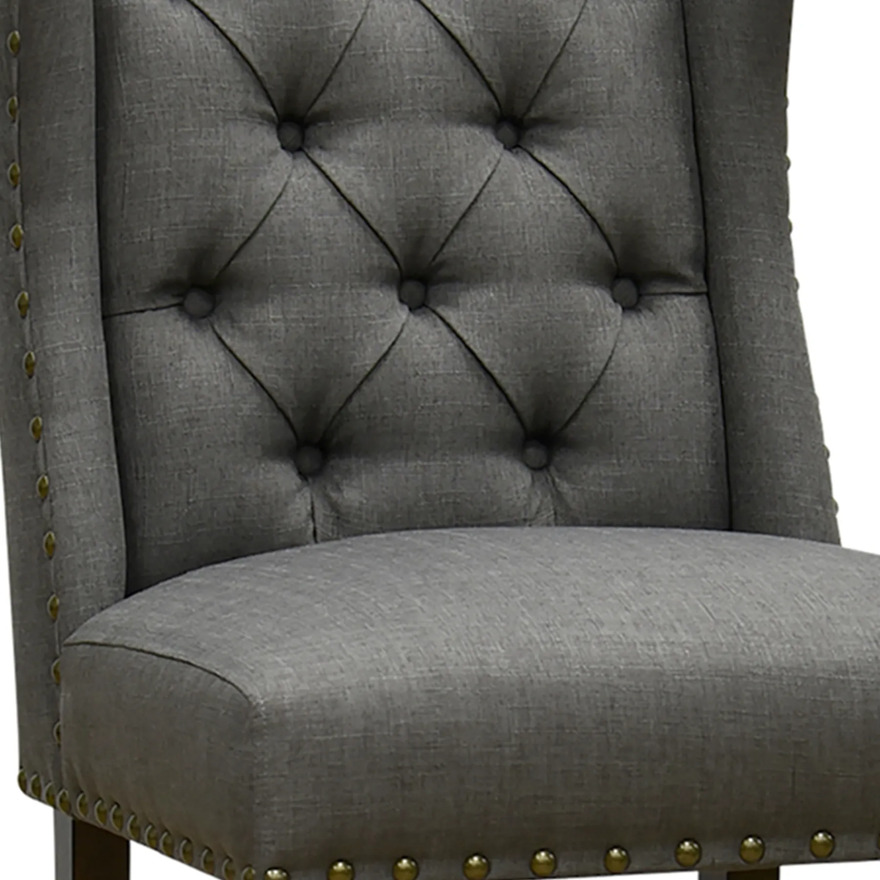 * Aahmad Charcoal Grey Dining Chair, Kd Online Discount< Dining Chairs & Benches