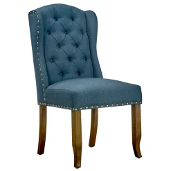 * Aahmad Iii Azure Wingback Dining Chair Discount< Dining Chairs & Benches