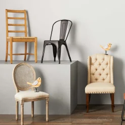 * Aahmad Winged Dining Chair, Natural Online Discount< Dining Chairs & Benches