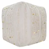 * Amala Sequin Tufted Pouf Premium< Ottomans & Poufs