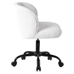 * Aubrey White Sherpa Office Chair Featured< Office