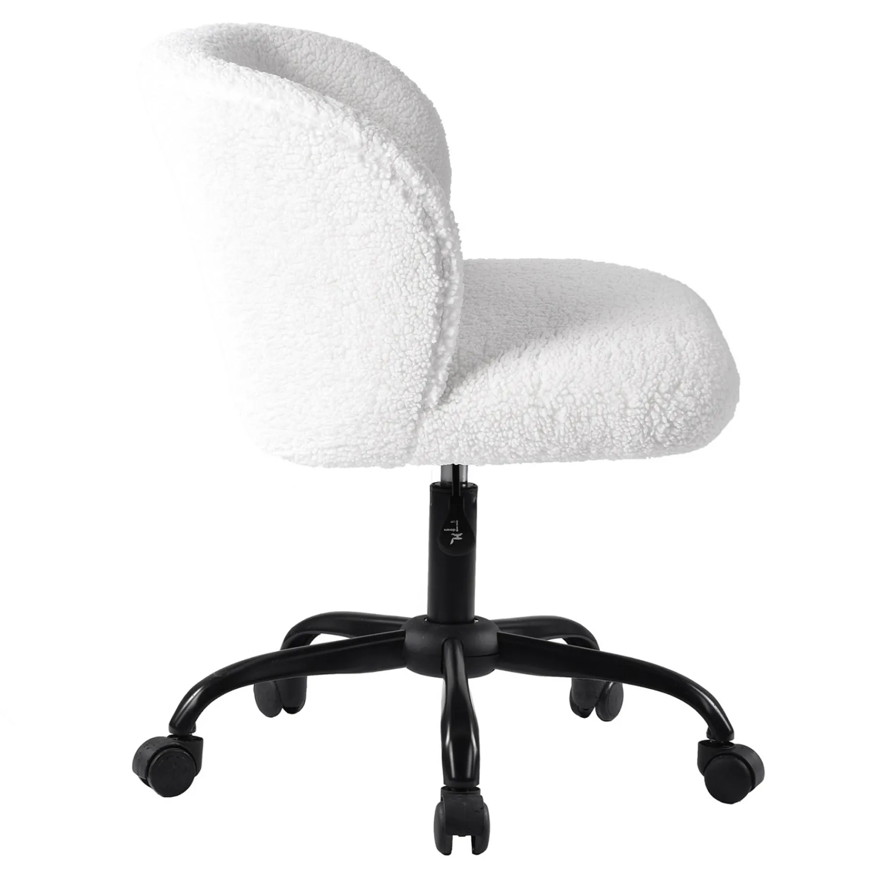 * Aubrey White Sherpa Office Chair Featured< Office