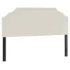 * Belize Cream Nail Head Trim King Headboard Gift Selection< Bedroom
