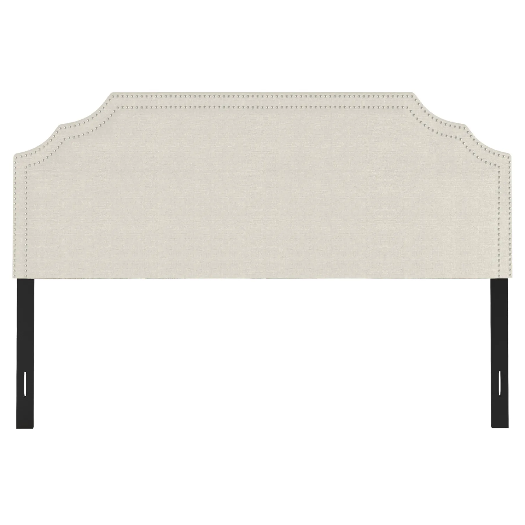 * Belize Cream Nail Head Trim King Headboard Gift Selection< Bedroom