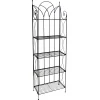 * Black 5 Tier Gothic Baker Rack With Metal Wire Shelves Promotion< Baker'S Racks & Bar Carts