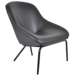 * Black Faux L Armless Chair Kd Less Expensive< Accent Chairs