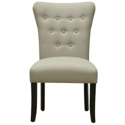 * 9-Button Natural Parson Dining Chair Flash Sale< Dining Chairs & Benches