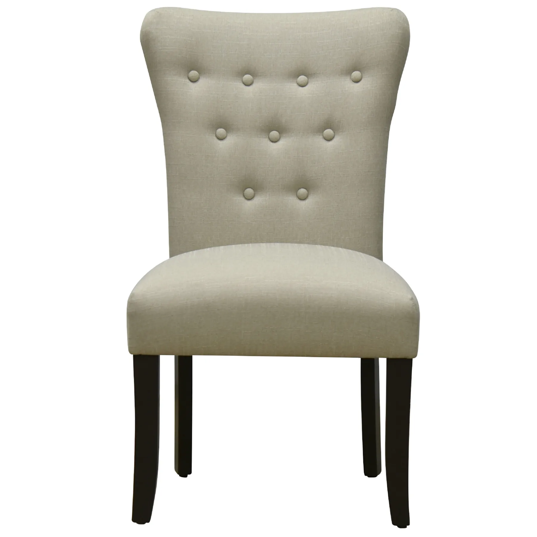 * 9-Button Natural Parson Dining Chair Flash Sale< Dining Chairs & Benches
