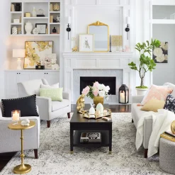 * Calvin Gold Metal Accent Table, 22 Opening Sales< Accent Tables