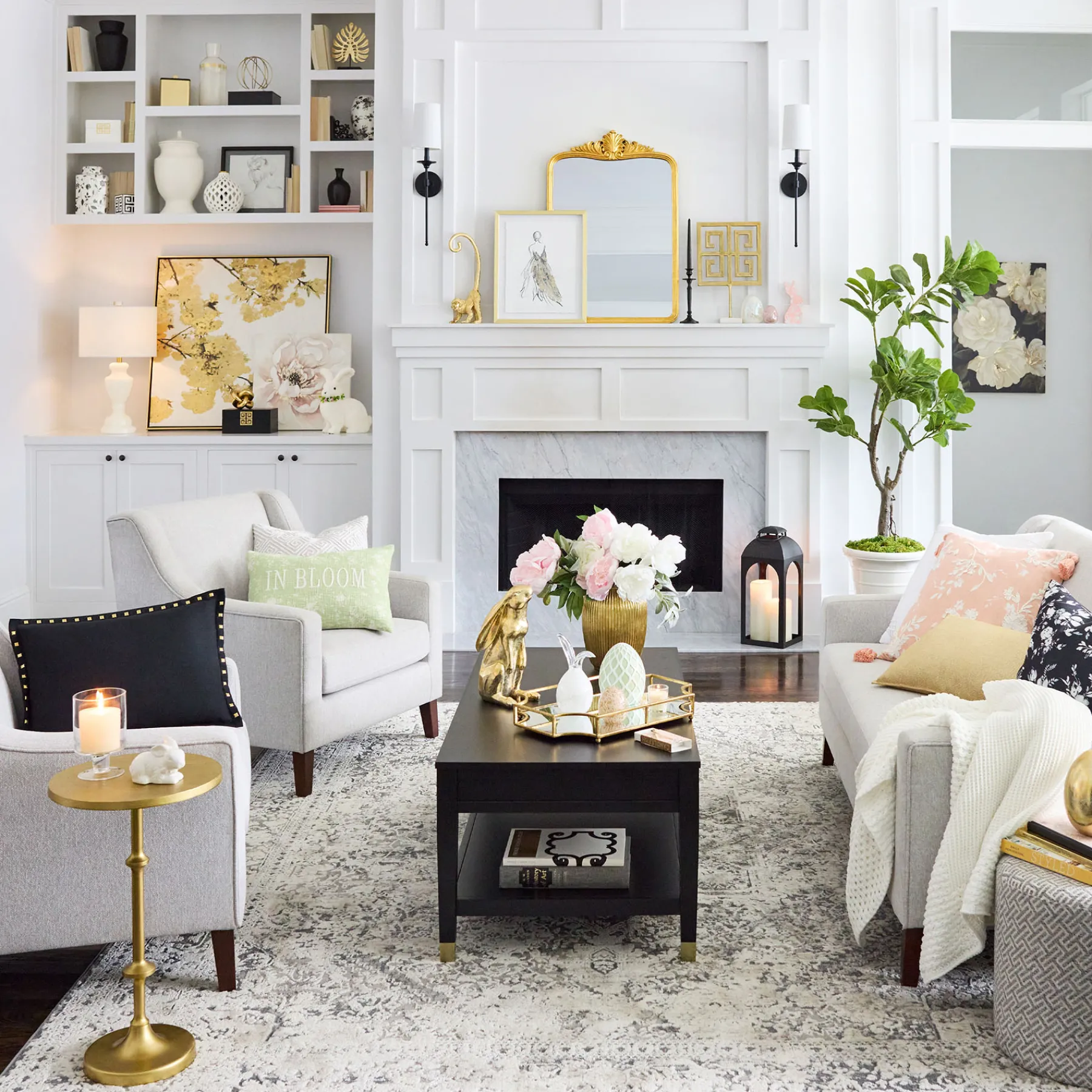 * Calvin Gold Metal Accent Table, 22 Opening Sales< Accent Tables