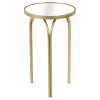 * Colton Mirrored-Top Accent Table, Gold Promotion< Accent Tables