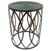 * Copper Round Metal Side Table, Large Promotion< Accent Tables