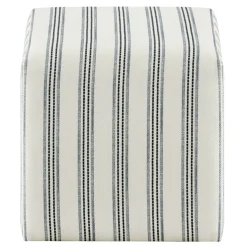 * Cottage Thin Striped Ottoman Promotion< Ottomans & Poufs