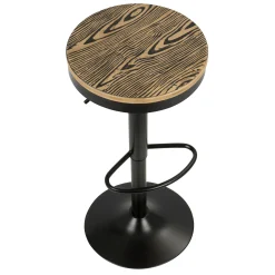 * Dakota Adjustable Modern Industrial Black Barstool, 29 Promotion< Barstools