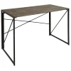 * Dakota Black & Brown Industrial Modern Office Desk Bargain Sale< Office