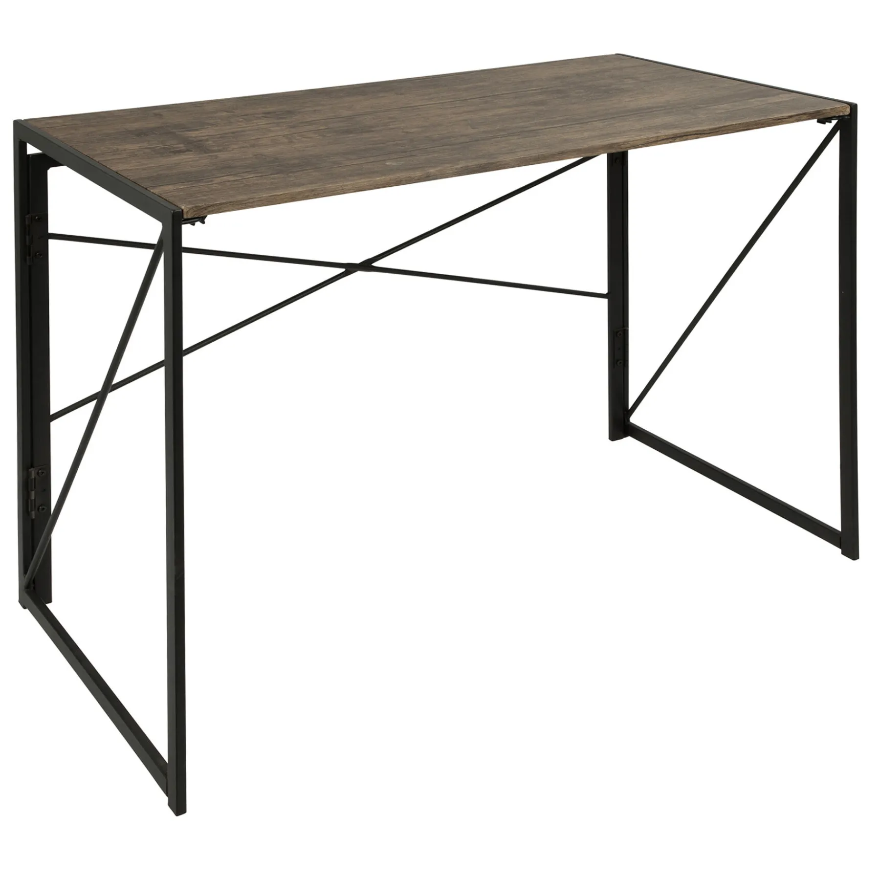 * Dakota Black & Brown Industrial Modern Office Desk Bargain Sale< Office