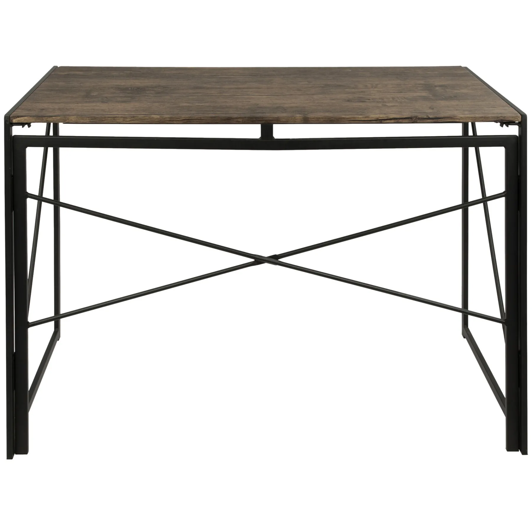 * Dakota Black & Brown Industrial Modern Office Desk Bargain Sale< Office