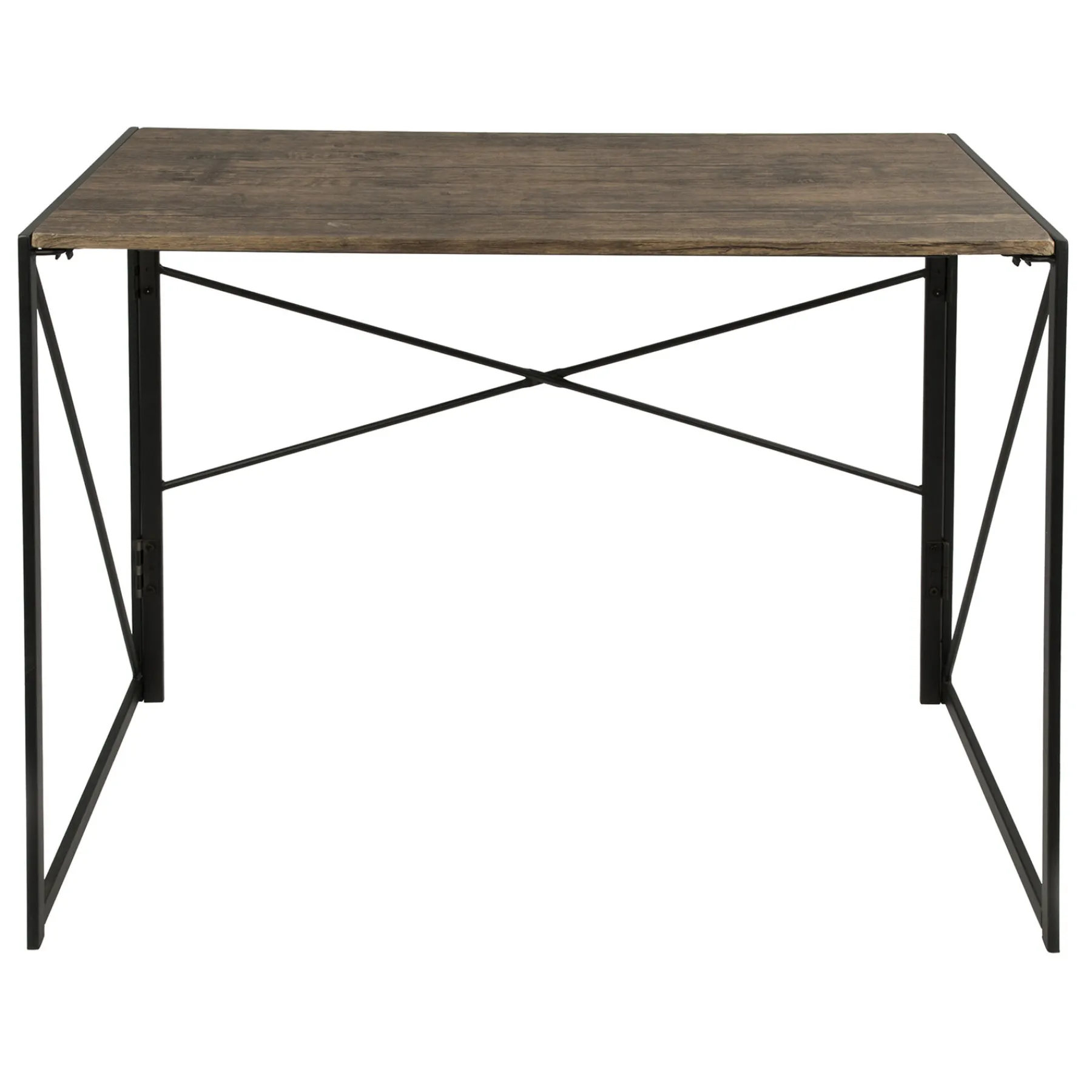 * Dakota Black & Brown Industrial Modern Office Desk Bargain Sale< Office
