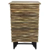 * 1-Door Wave Wood Cabinet Fashion< Cabinets & Chests