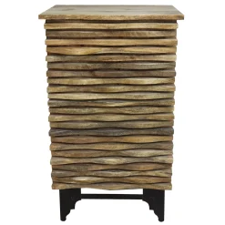 * 1-Door Wave Wood Cabinet Fashion< Cabinets & Chests