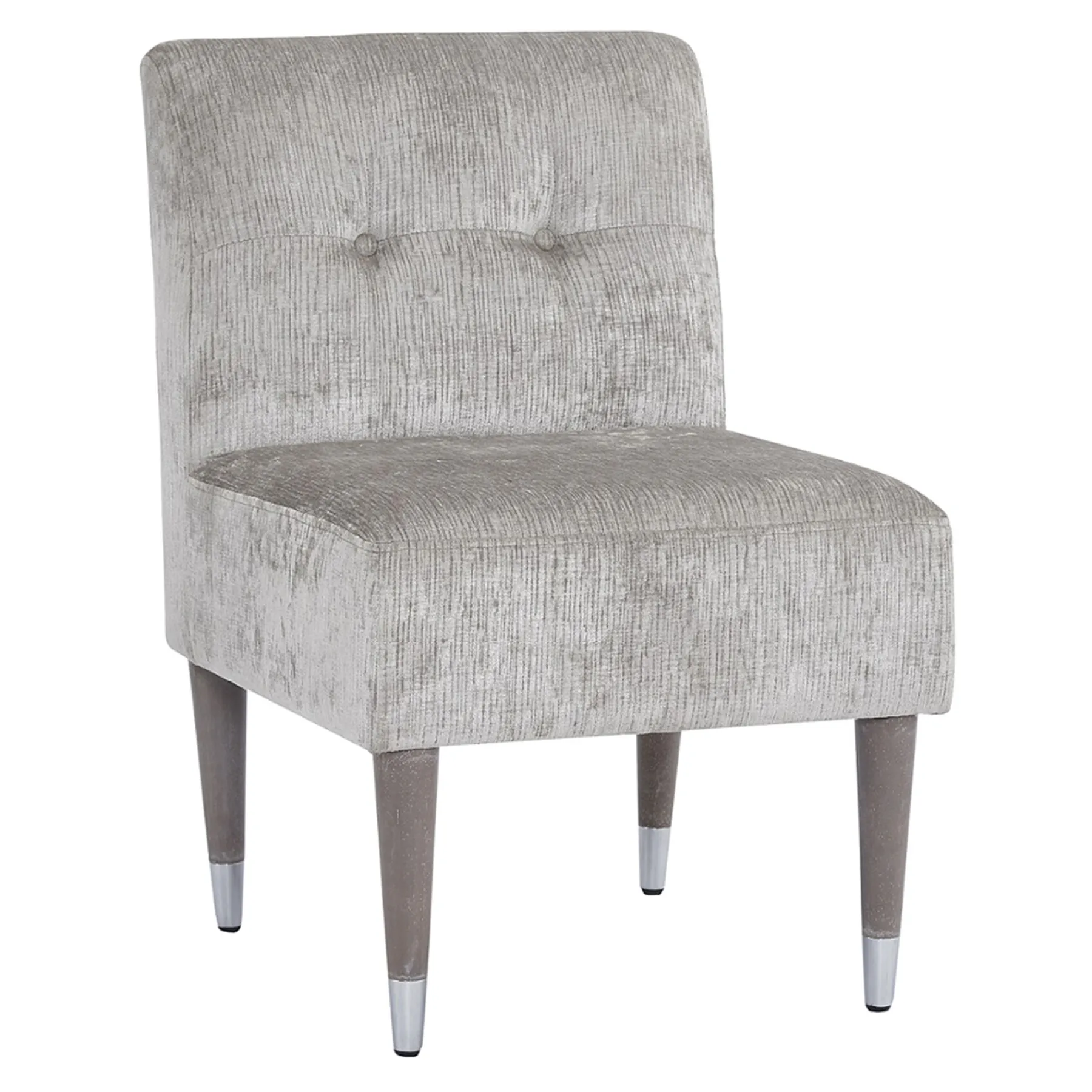 * Dove Accent Chair With Silver Capped Wood Legs Promotion< Accent Chairs