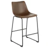 * Drake Espresso Faux Leather Modern Industrial Barstool, 30 Flash Sale< Dining Chairs & Benches
