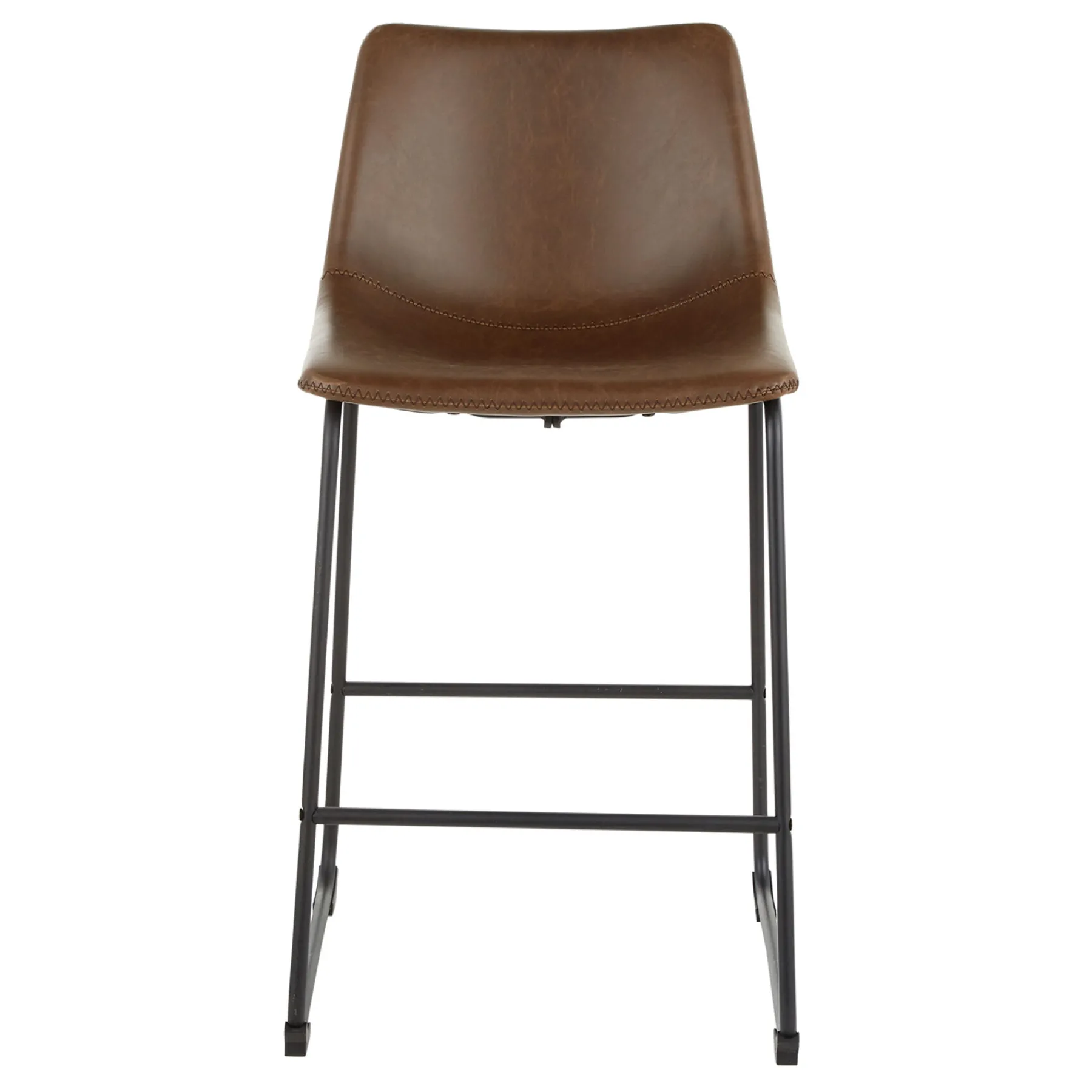 * Drake Espresso Faux Leather Modern Industrial Barstool, 30 Flash Sale< Dining Chairs & Benches