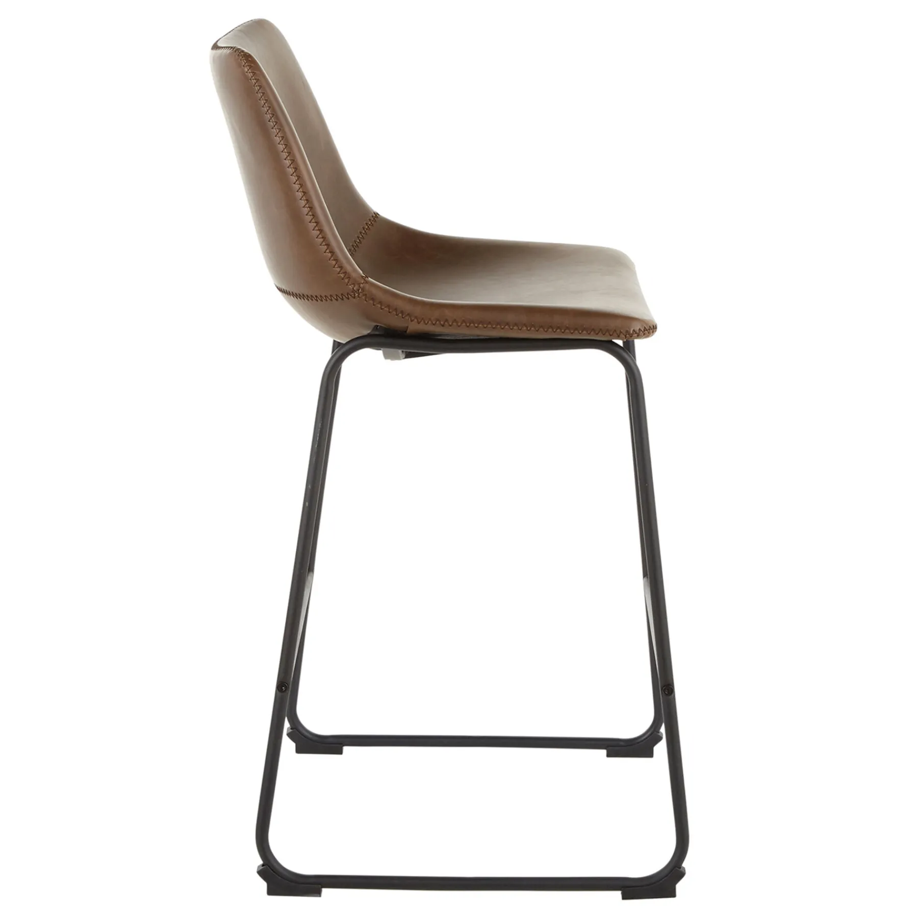 * Drake Espresso Faux Leather Modern Industrial Barstool, 30 Flash Sale< Dining Chairs & Benches