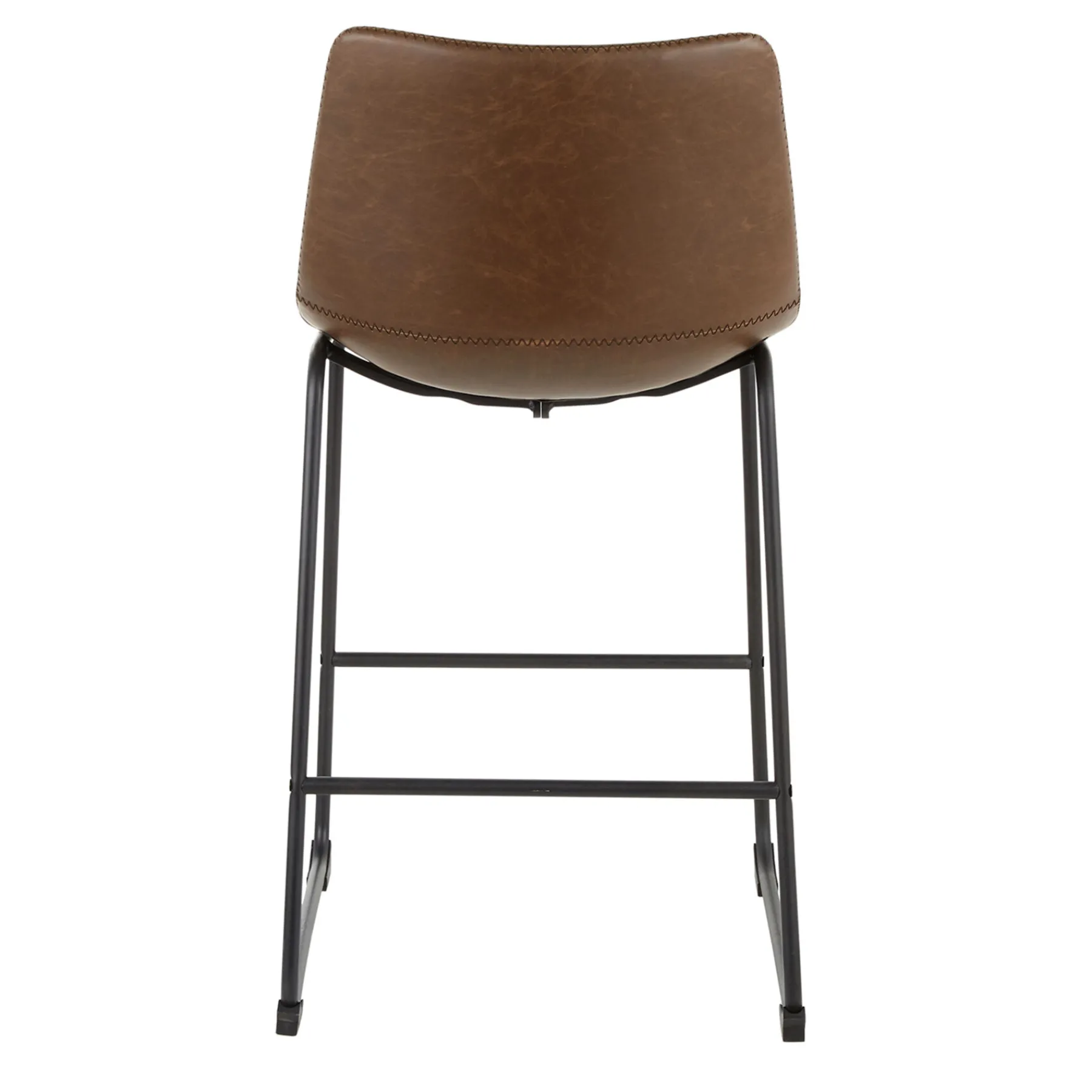* Drake Espresso Faux Leather Modern Industrial Barstool, 30 Flash Sale< Dining Chairs & Benches