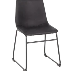 * Drake Modern Industrial Dining Chair, Dark Grey Promotion< Dining Chairs & Benches