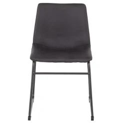* Drake Modern Industrial Dining Chair, Grey Discount Online< Dining Chairs & Benches