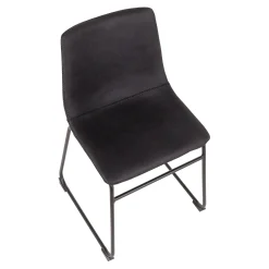 * Drake Modern Industrial Dining Chair, Grey Discount Online< Dining Chairs & Benches
