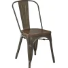 * Dublin Metal & Ash Wood Dining Chair Cheaper< Dining Chairs & Benches