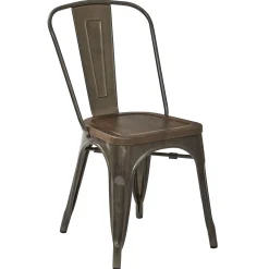 * Dublin Metal & Ash Wood Dining Chair Cheaper< Dining Chairs & Benches