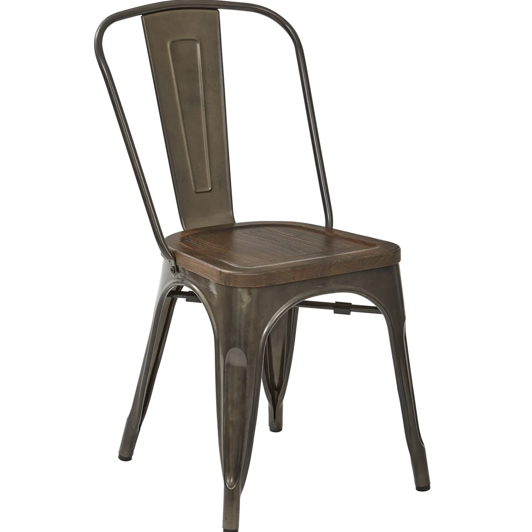 * Dublin Metal & Ash Wood Dining Chair Cheaper< Dining Chairs & Benches