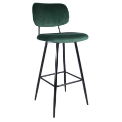 * Emerald Velvet Barstool Exquisite Gifts< Barstools