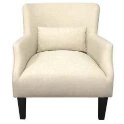 * Emilee Cream Upholstered Accent Chair Premium< Accent Chairs