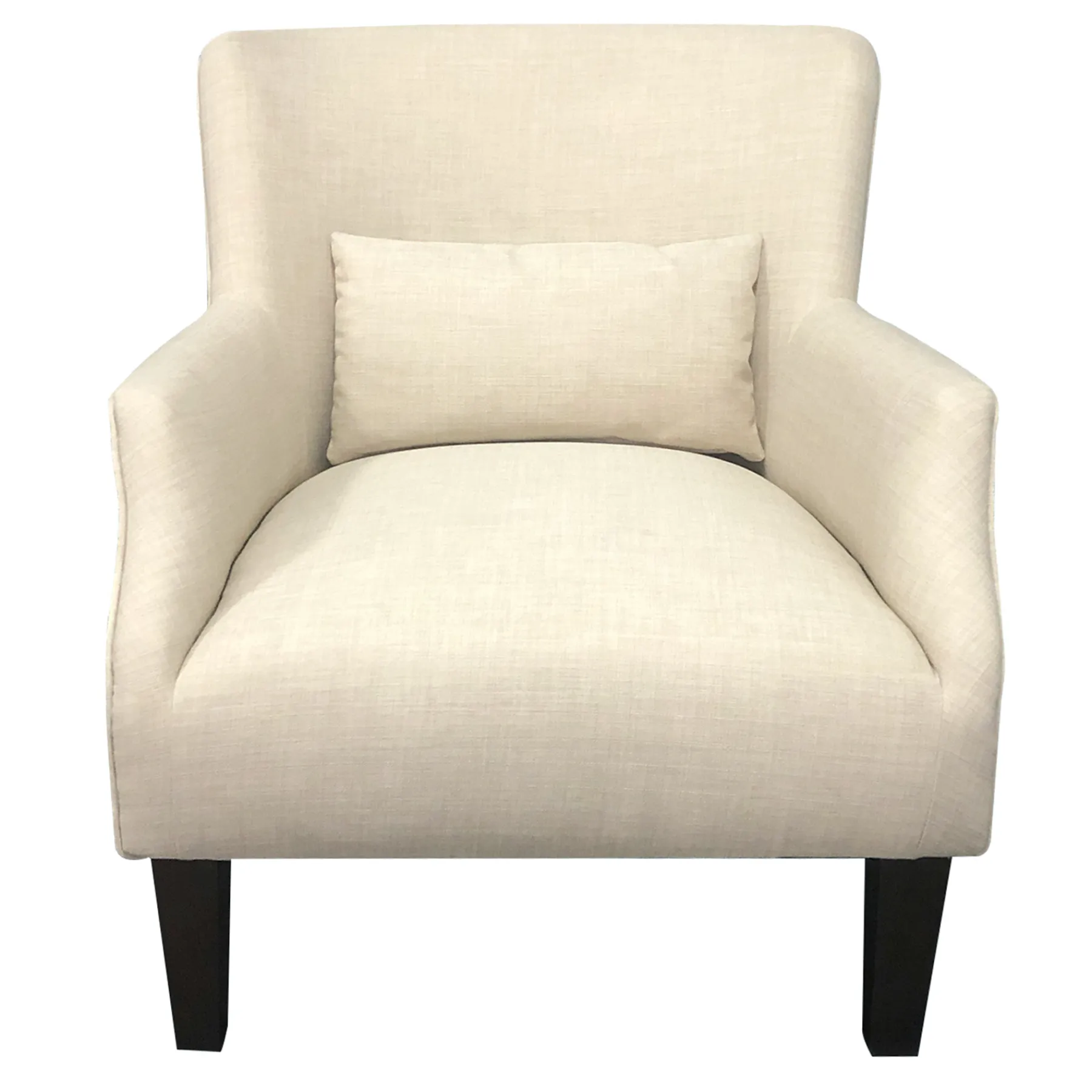 * Emilee Cream Upholstered Accent Chair Premium< Accent Chairs
