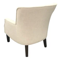 * Emilee Cream Upholstered Accent Chair Premium< Accent Chairs