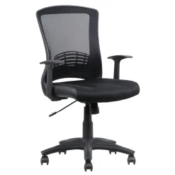 * Enzo Black Adjustable Office Chair Less Expensive< Office