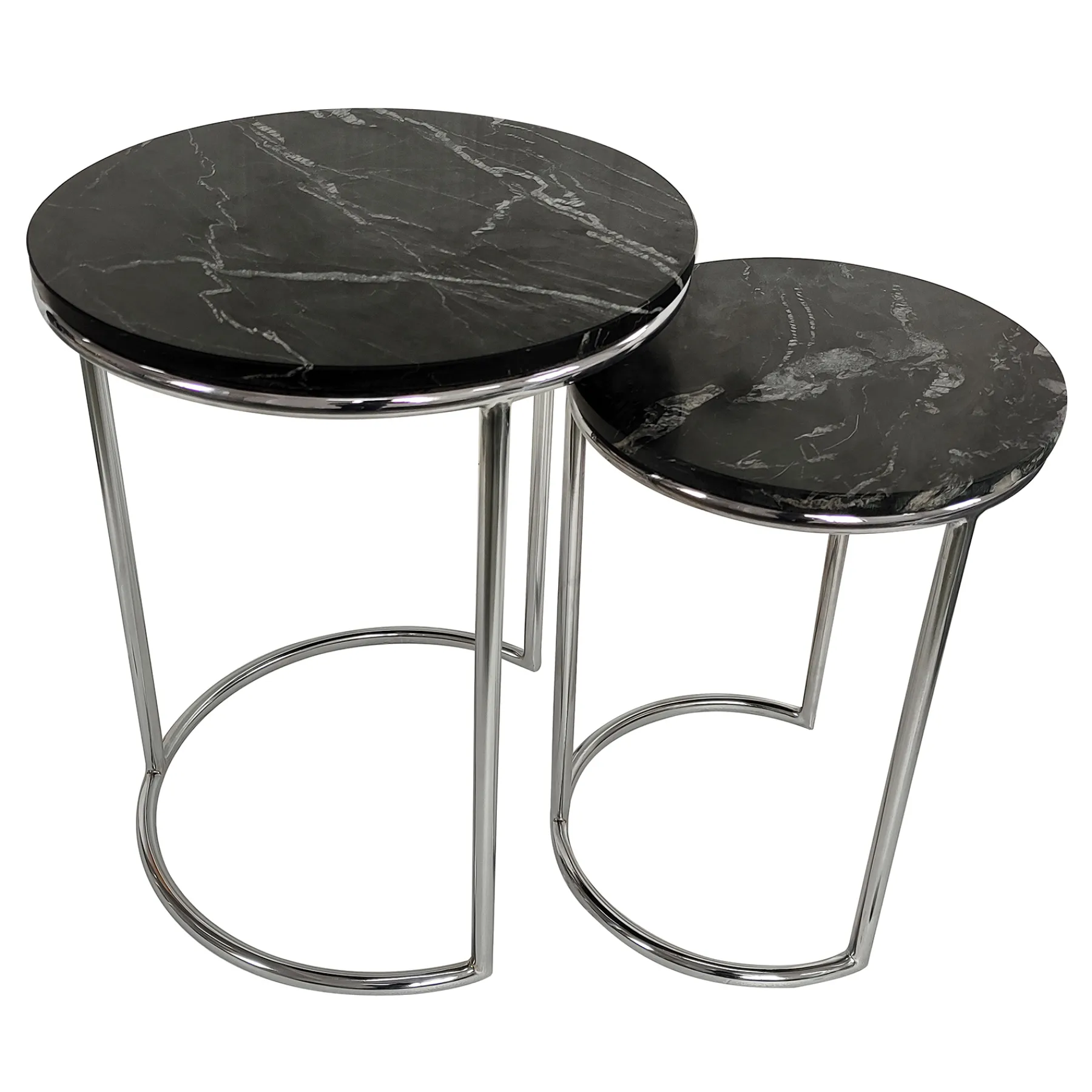 * Essex Black Marble Nesting Tables Online Discount< Accent Tables