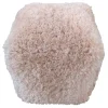 * Faye Blush Pouf Exquisite Gifts< Ottomans & Poufs