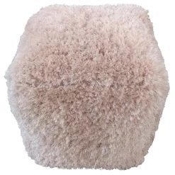 * Faye Blush Pouf Exquisite Gifts< Ottomans & Poufs