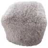 * Faye Shag Pouf, Grey Online Discount< Ottomans & Poufs
