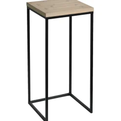 * Fiona Wood Top Plant Stand With Metal Base, Medium Flash Sale< Plant Stands