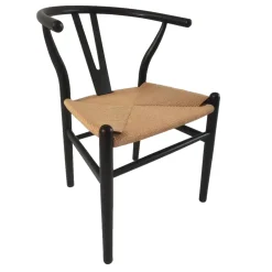 * Found & Fable Set Of 2 Denise Black Wishbone Dining Chair Premium< Dining Chairs & Benches