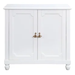* Grace Mitchell Asbury White 2-Door Cabinet Premium< Cabinets & Chests