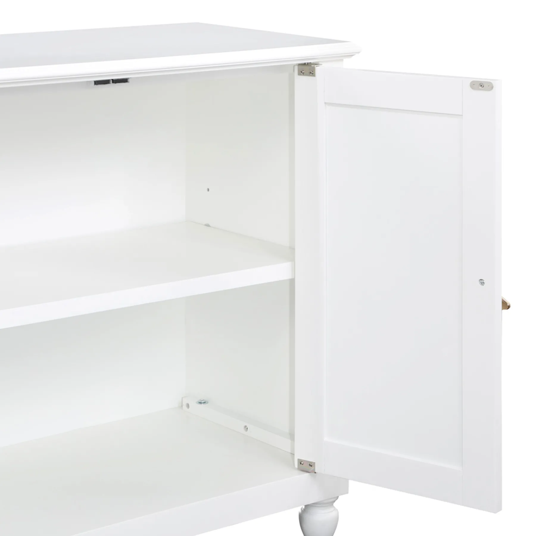 * Grace Mitchell Asbury White 2-Door Cabinet Premium< Cabinets & Chests